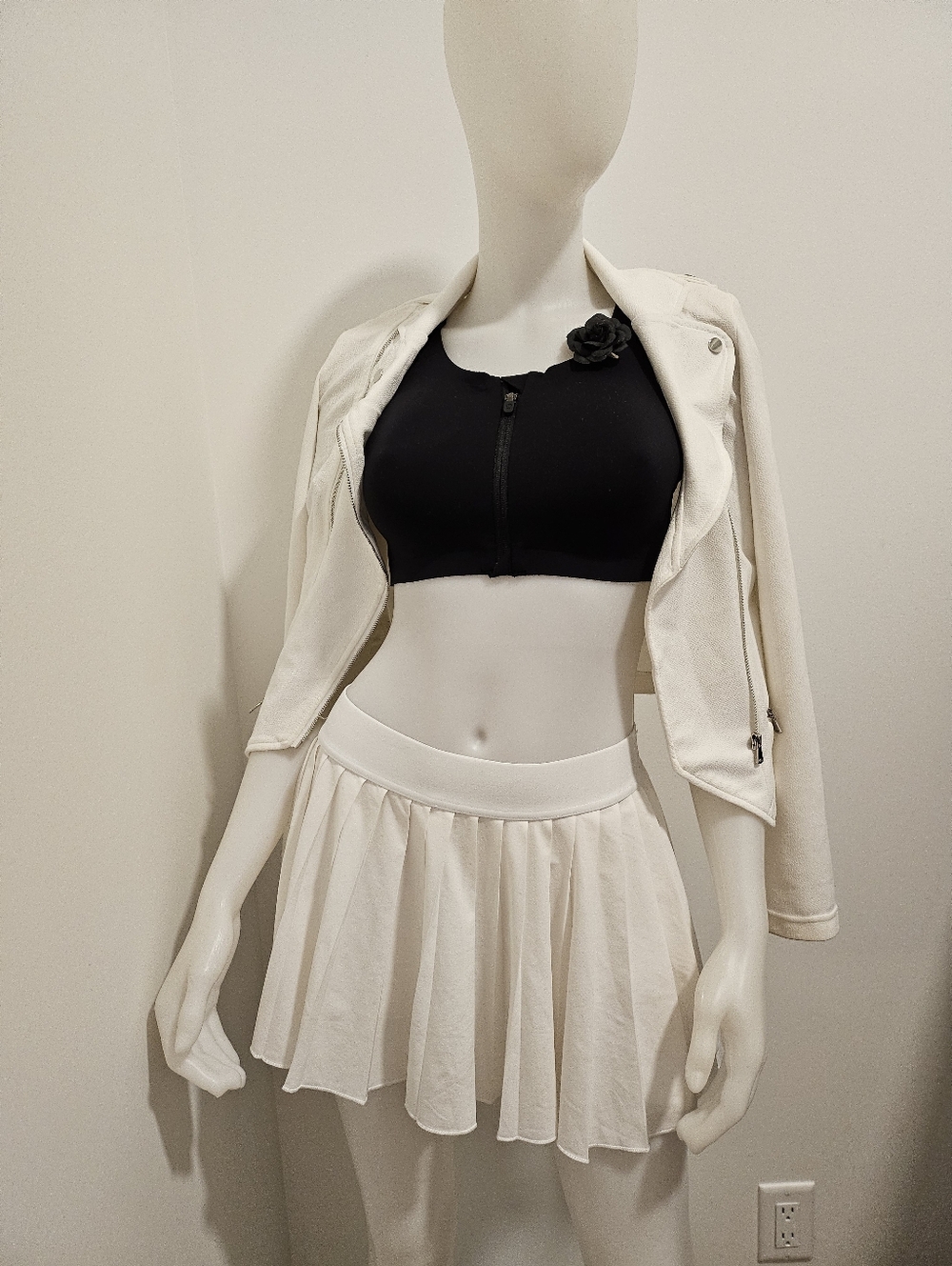 TNA White Tennis Skirt